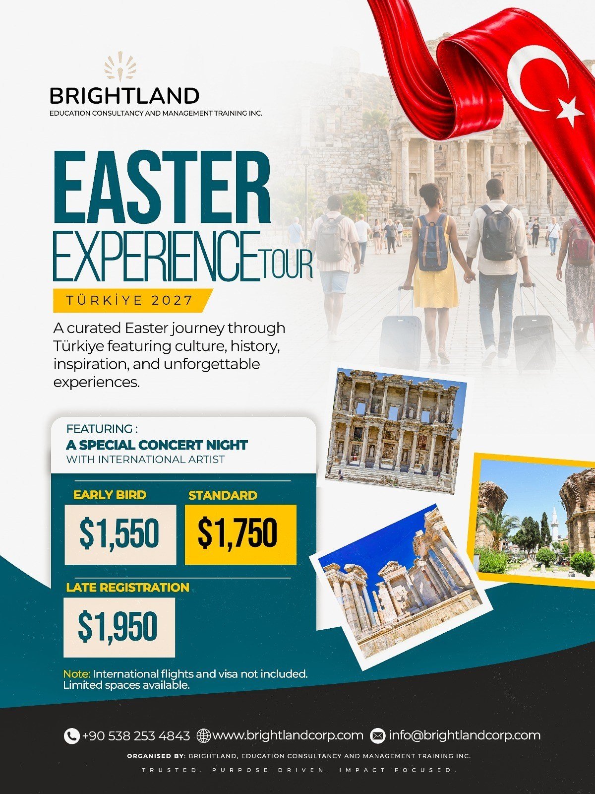 Easter Experience Tour — Türkiye 2027 Poster